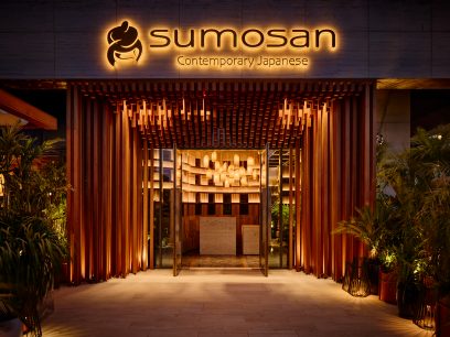 the exterior of sumosan restaurant